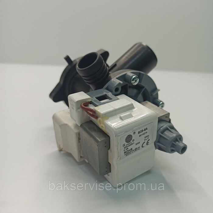 НАСОС W10476931 З КОРПУСОМ B25-6A В ЗБОРІ СУМІСНИЙ З WHIRLPOOL 480111100786 ДЛЯ ПРАЛЬНОЇ МАШИНИ
