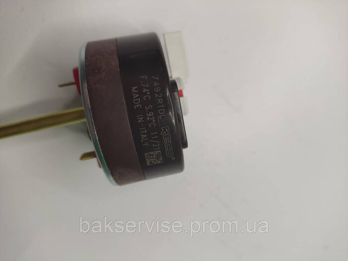 ТЕРМОРЕГУЛЯТОР ДЛЯ БОЙЛЕРА RECO RTD 7492 20A, 30-80°C З ТЕРМОЗАХИСТОМ (БІЛИЙ ПРАПОРЕЦЬ)