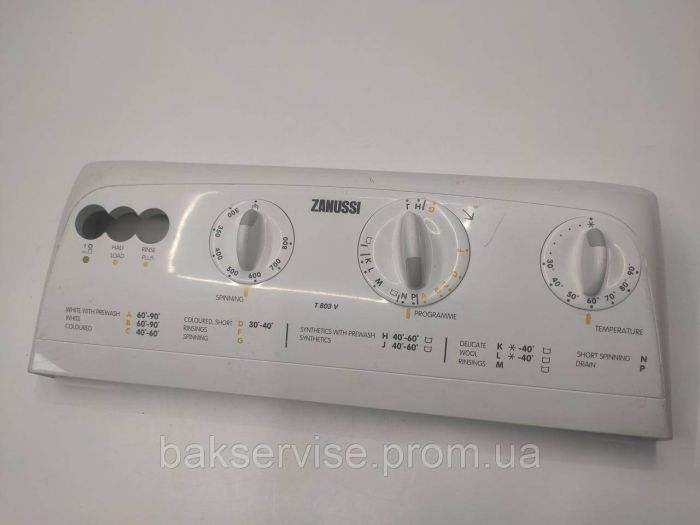 Передня панель управління до пральної машини  Zanussi T 803 V Б/У