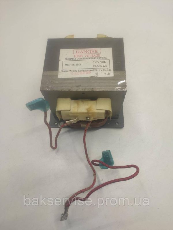Трансформатор для микроволновой печи LG MDT-851EMR Б/У