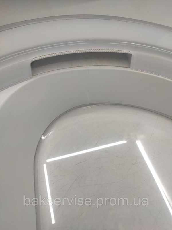 Дверки(люк) до сушильної машини Samsung DV80F5E5HGW/EG з завісою  Б/У
