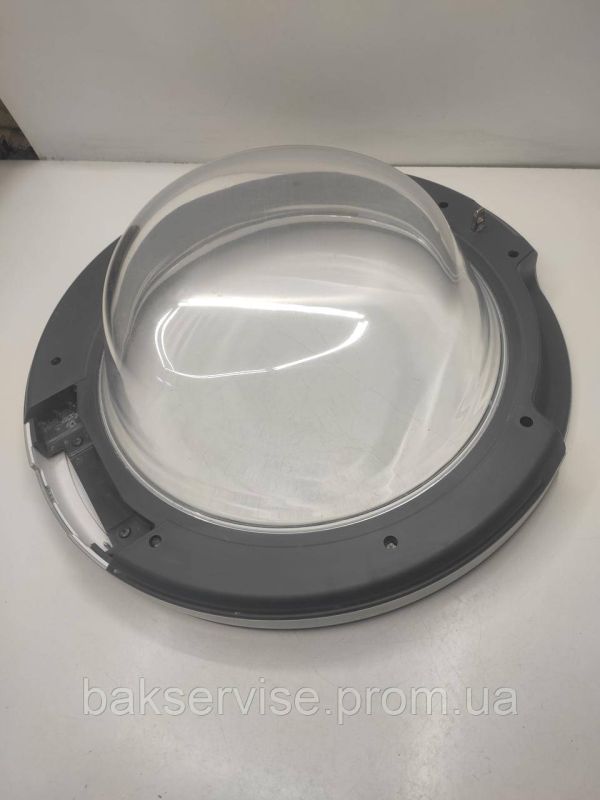 Дверки(люк) до пральної машини Whirlpool C00517297 без завіси(сірий) Б/У