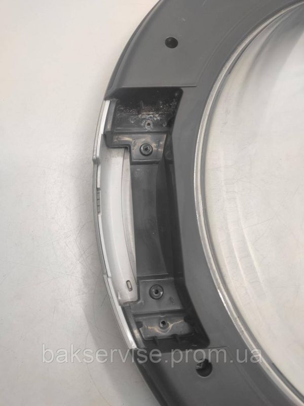 Дверки(люк) до пральної машини Whirlpool C00517297 без завіси(сірий) Б/У