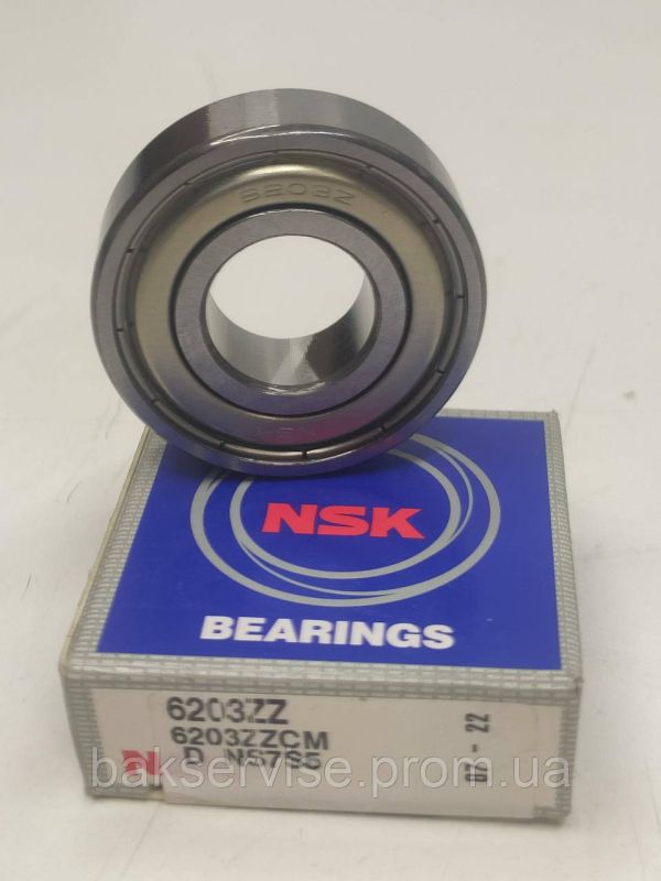 Підшипник пральної машини NSK 6203 ZZ
