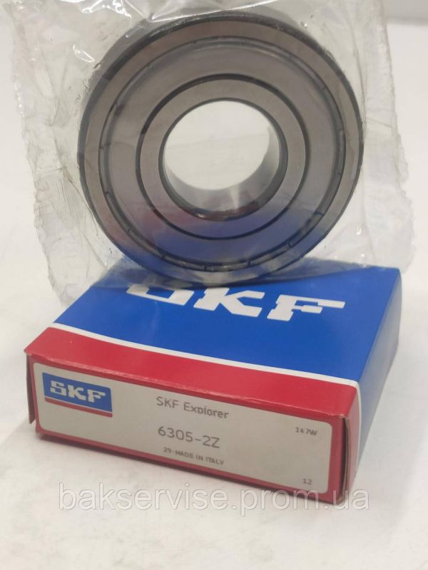 Підшипник пральної машини SKF 6305-2Z ITALY в коробці