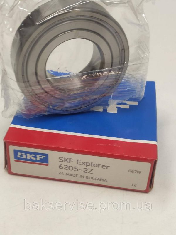 Підшипник пральної машини  SKF 6205-2Z в коробці