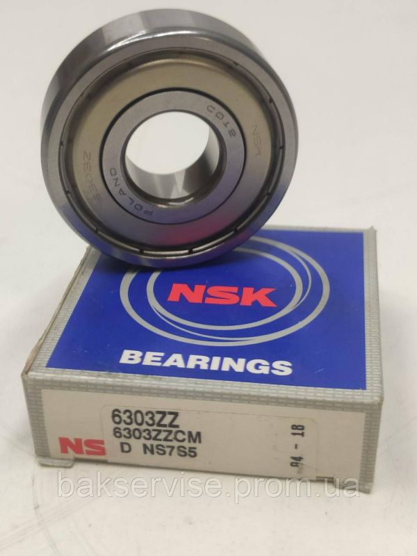Підшипник пральної машини NSK 6303 ZZ