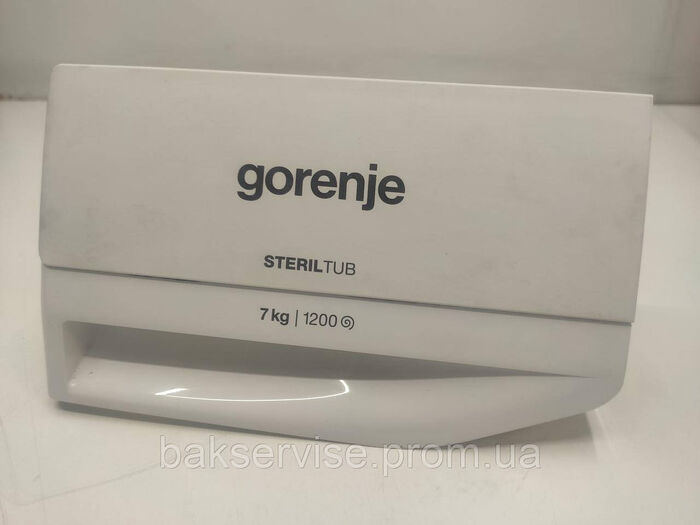 Панель (передня) порошкоприймача для пральної машини Gorenje STERILTUB 7kg Б/У