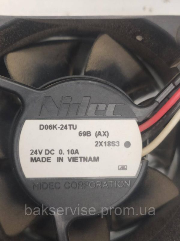 Охолоджуючий вентилятор Nidec D06K-24TU модуля до пральної машини Hitachi BD-W80MV Б/У