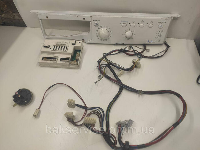 Комплект плати управління для пральної машини Indesit IWSB5093 Б/У(без пресостата)