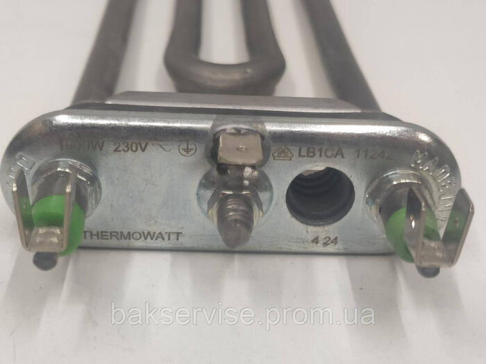 Тен 1800W 170мм підігнутий Thermowatt для пральної машини Indesit C00087188 НОВЕ
