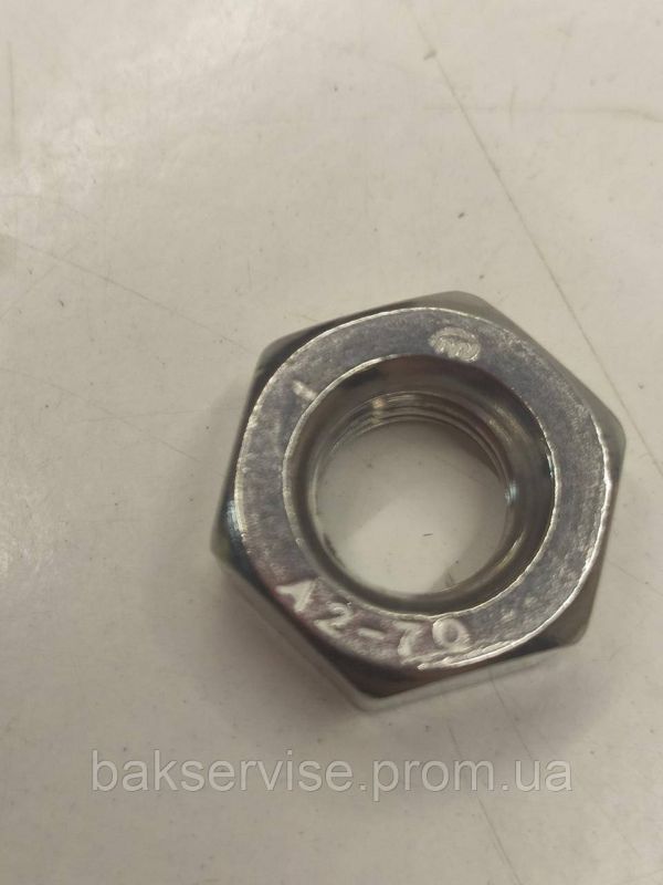 Гайка M10 нержавійка A2-70 DIN 934 НОВЕ