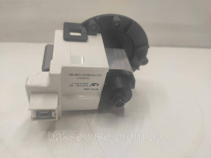 Насос помпа (мотор) зливний до пральної машини Leili на 3 саморізи Indesit C00283277 НОВЕ
