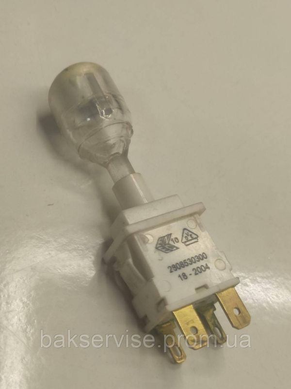 Кнопка  до пральної машини Beko 2808530300 зі світлодіодом  Б/У