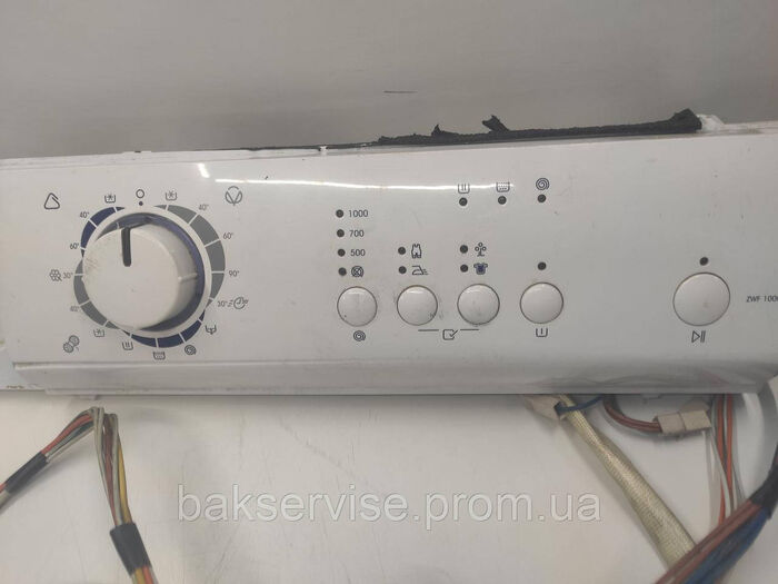 Плата упавління з проводкою до пральної машини Zanussi ZWF 1000 M Б/У
