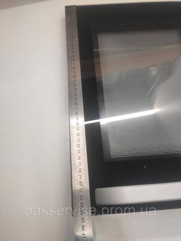 Дверцята до мікрохвильової печі AEG MCC663E-A/B93CS51V Б/У (БЕЗ ЗАМКА)