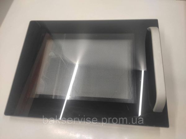 Дверцята до мікрохвильової печі AEG MCC663E-A/B93CS51V Б/У (БЕЗ ЗАМКА)