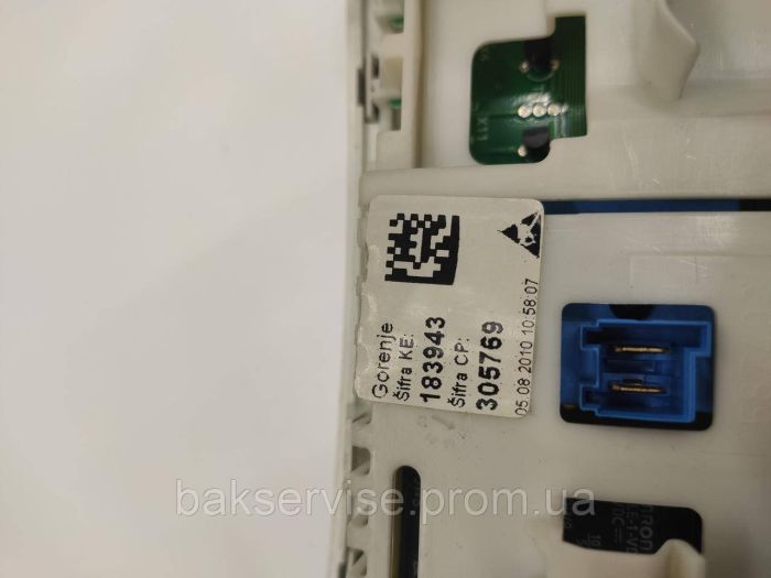 Плата упавління до пральної машини Gorenje WS 52105 Б/У