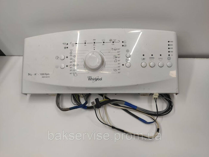 Плата управління з проводкою до пральної машини Whirlpool AWE 50510 Б/У