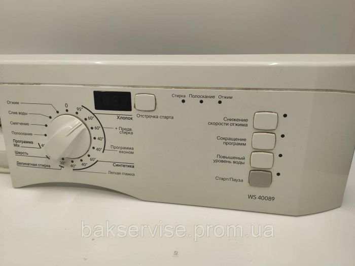 Плата управління до пральної машини Gorenje WS 40089 (БЕЗ ПРОВОДКИ) Б/У