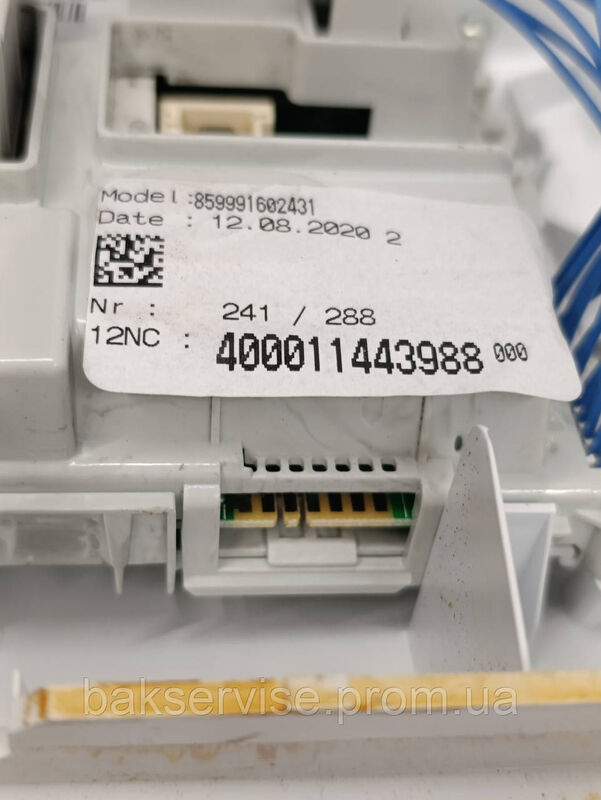 Плата управління(індикації) до пральної машини WHIRLPOOL TDLR6030LPLN Б/У
