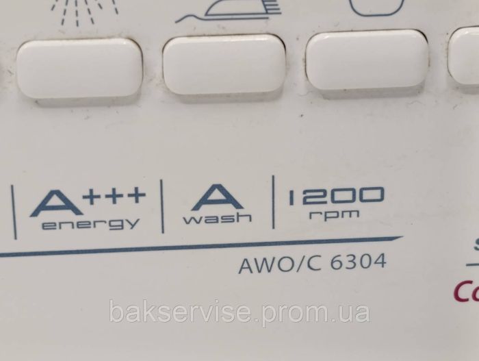 Плата управління(індикації) з проводкою до пральної машини Whirlpool AWO/C 6304 Б/У