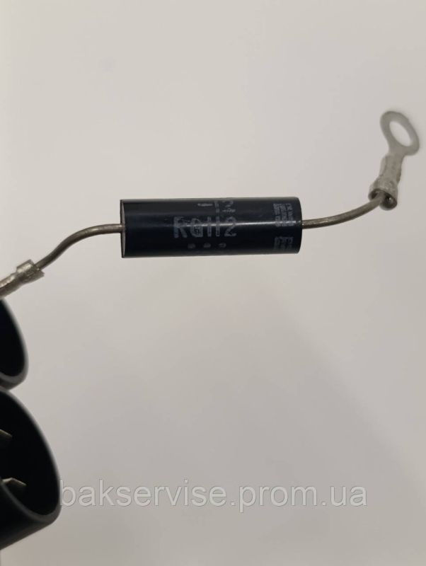 Конденсатор високовольтний мікрохвильової CH85-21090  0.90 mf 2100v Б/У БЕЗ ДІОДА, (2 фішки 4 мм)