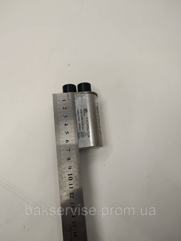Конденсатор високовольтний мікрохвильової CH85-21095  0.95 mf 2100v Б/У (2 фішки, 4 мм)