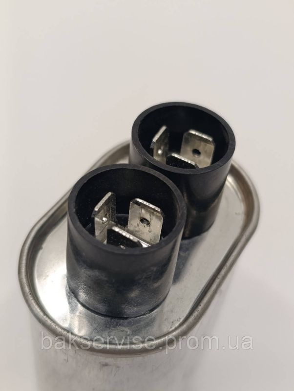 Конденсатор високовольтний мікрохвильової CH85-21088  0.88 mf 2100v Б/У (3 фішки, 6 мм)