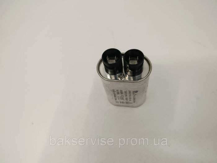 Конденсатор високовольтний мікрохвильової CH85-21100 1 mf 2100v Б/У (2 фішки, 4 мм)