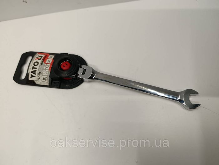 Ключ комбінований з тріскачкою та шарніром 10 мм YATO YT-1676 НОВЕ