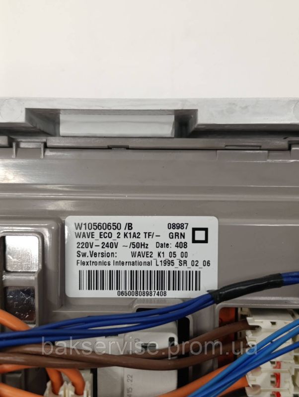 Плата управління(індикації) з проводкою до пральної машини Whirlpool AWS 63213 Б/У