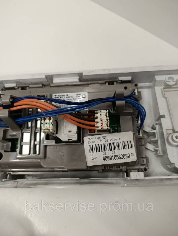 Плата управління(індикації) з проводкою до пральної машини Whirlpool AWS 63213 Б/У