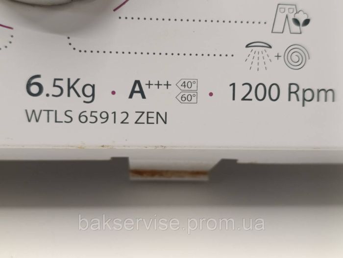 Плата управління(індикації) до пральної машини Whirlpool WTLS 65912 ZEN Б/У (інверторна)