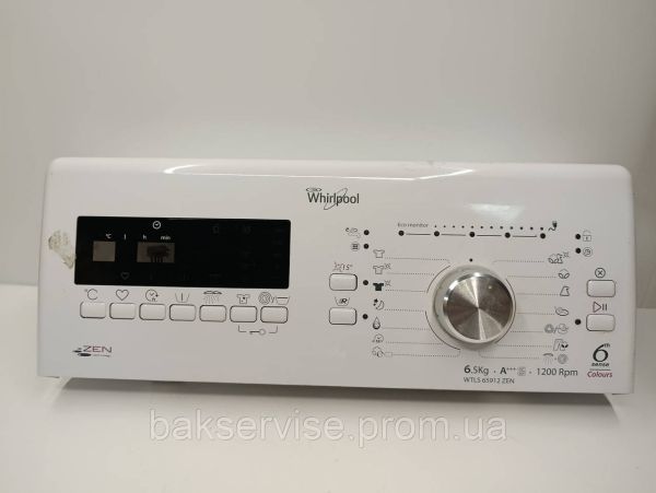 Плата управління(індикації) до пральної машини Whirlpool WTLS 65912 ZEN Б/У (інверторна)