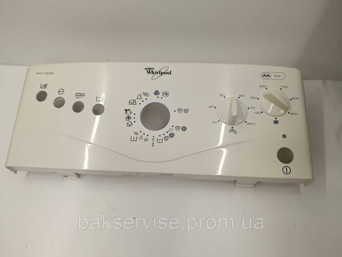 Передня панель(пластик) до пральної машини Whirlpool AWT 2296 Б/У