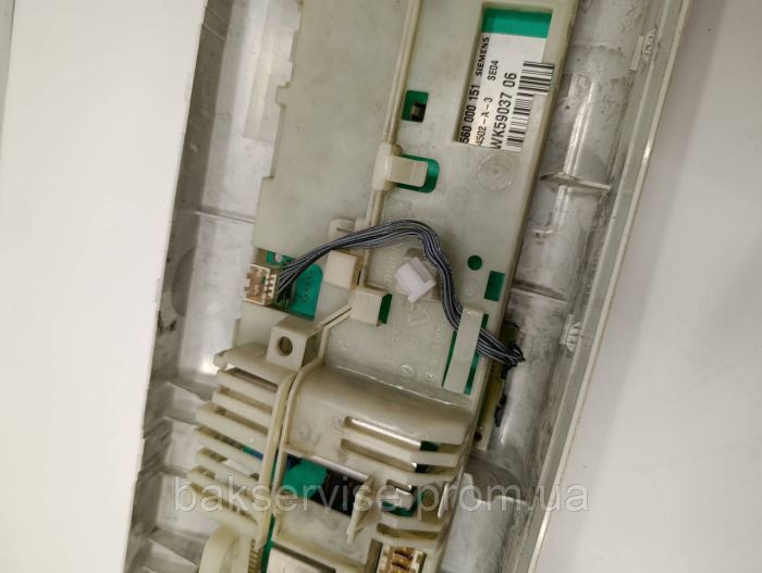 Плата управління(індикації) до пральної машини Bosch/Siemens 5WK59037 06 Б/У