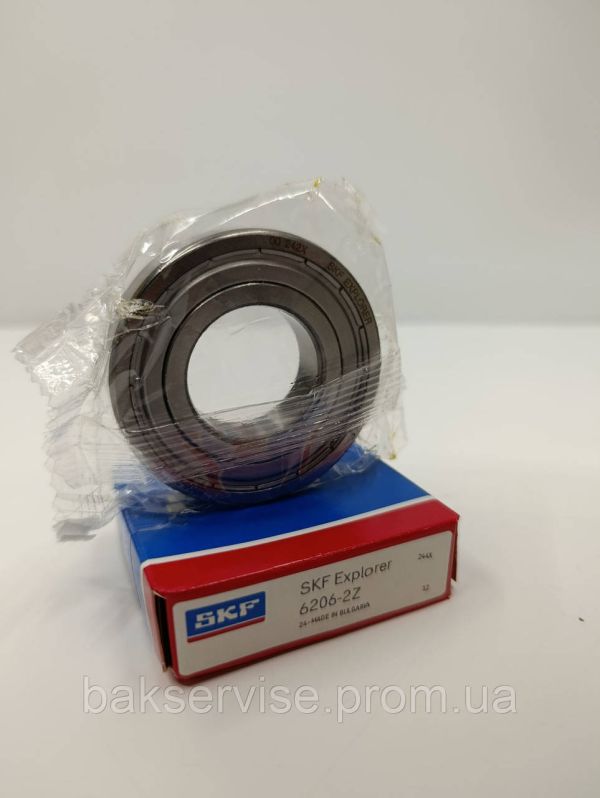 Підшипник пральної машини SKF 6206-zz в коробці