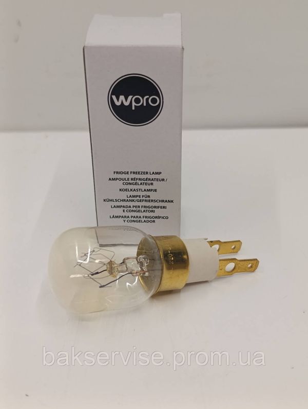 Лампочка внутрішнього освітлення для холодильника Whirlpool Original 15W 484000000979  НОВЕ