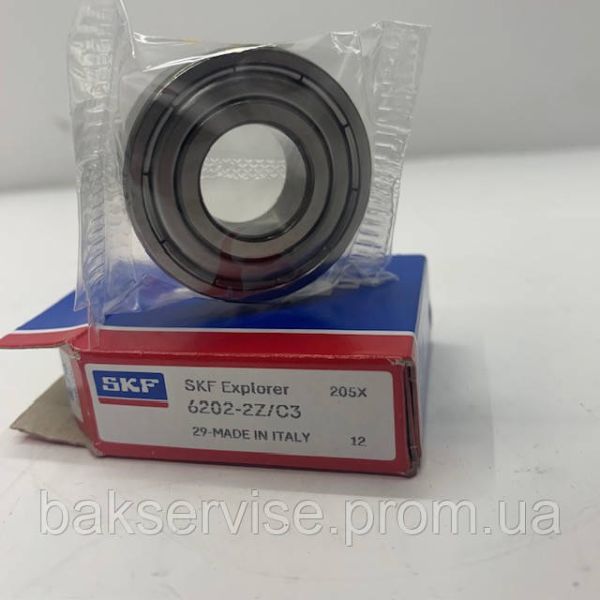 Подшипник SKF 6202 ZZ C3 Explorer (повышенная надежность) для стиральной машины