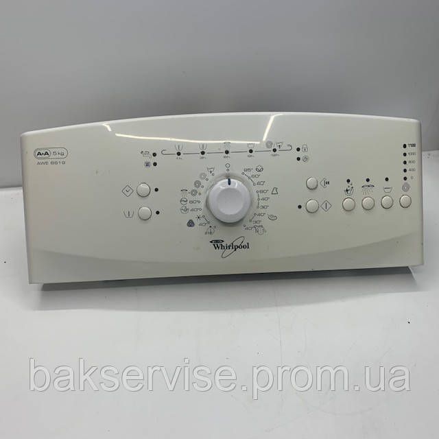 Плата управления к стиральной машине Whirlpool AWE 6619 (БЕЗ ПРОВОДКИ) Б/У