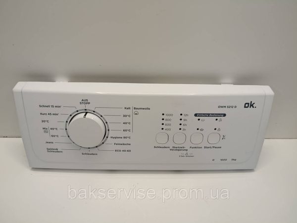 Плата управління(індикації) до пральної машини OK MS381WT311966401 Б/У