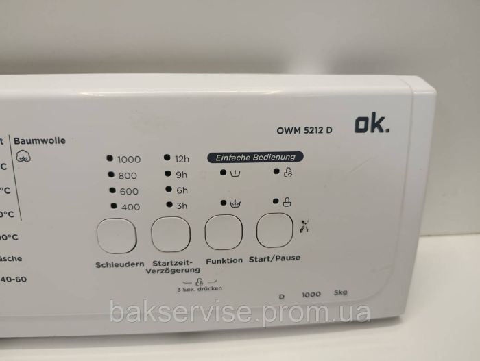 Плата управління(індикації) до пральної машини OK MS381WT311966401 Б/У