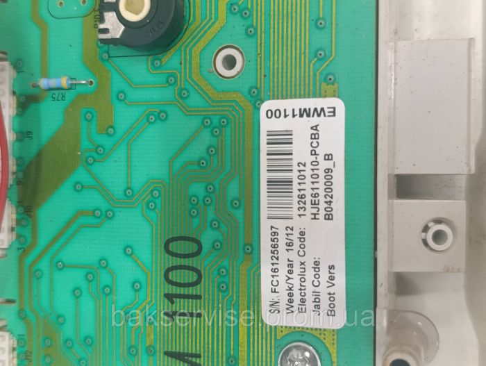 Плата управління(індикації) до пральної машини Electrolux EWT 106211 W Б/У БЕЗ ПРОВОДКИ