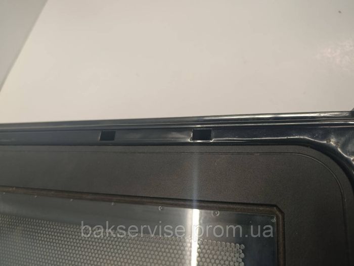 Дверцята до мікрохвильової печі AEG MCC663E-A/B93CS51V Б/У (БЕЗ ЗАМКА)