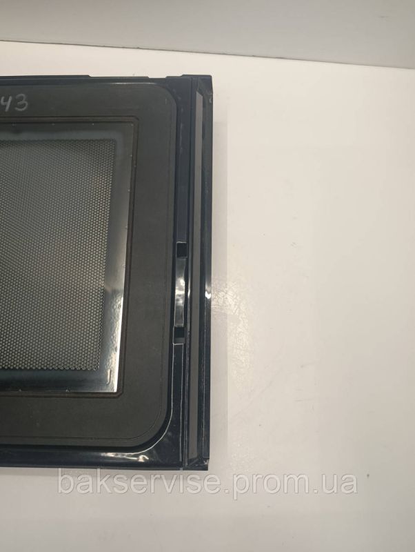 Дверцята до мікрохвильової печі AEG MCC663E-A/B93CS51V Б/У (БЕЗ ЗАМКА)