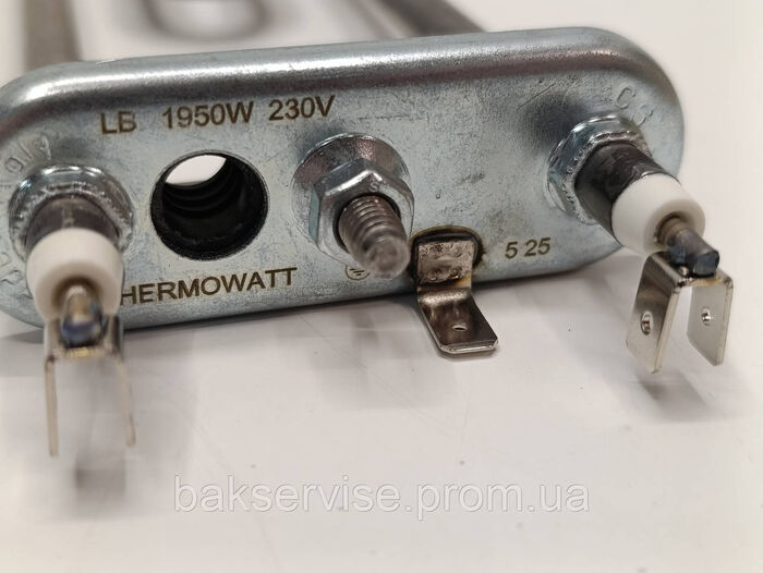 Тен з отвором для датчика 1950W для пральної машини Thermowatt 245 мм НОВЕ